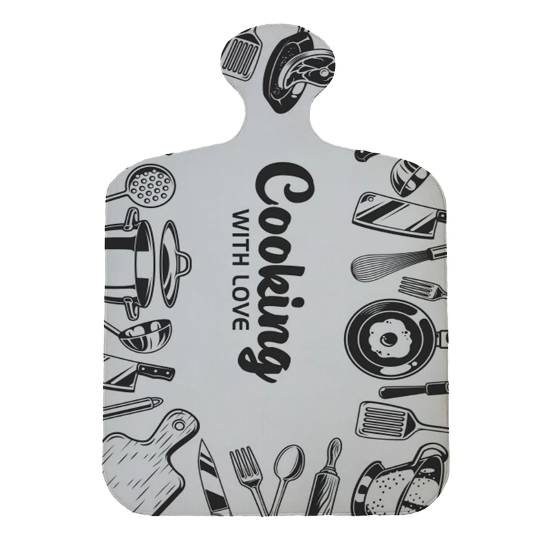 پادری مدل تخته گوشت طرح kitchen کد 8081 سایز 110×80 سانتی متر 