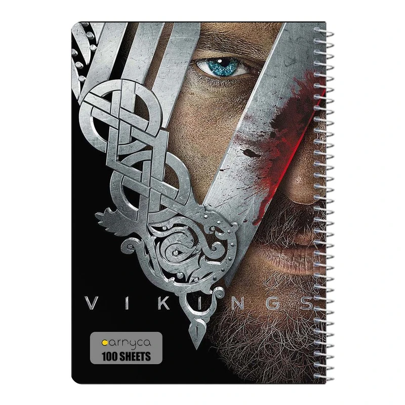 دفتر مشق 100 برگ سیمی کارنیکا طرح وایکینگ ها Vikings کد 16855