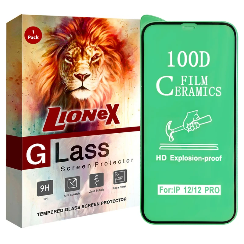 محافظ صفحه نمایش سرامیکی لایونکس مدل CMC100D مناسب برای گوشی موبایل اپل iPhone 12
