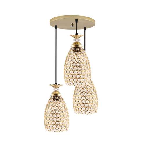 لوستر 3 شعله مدل کریستالی کد adli54