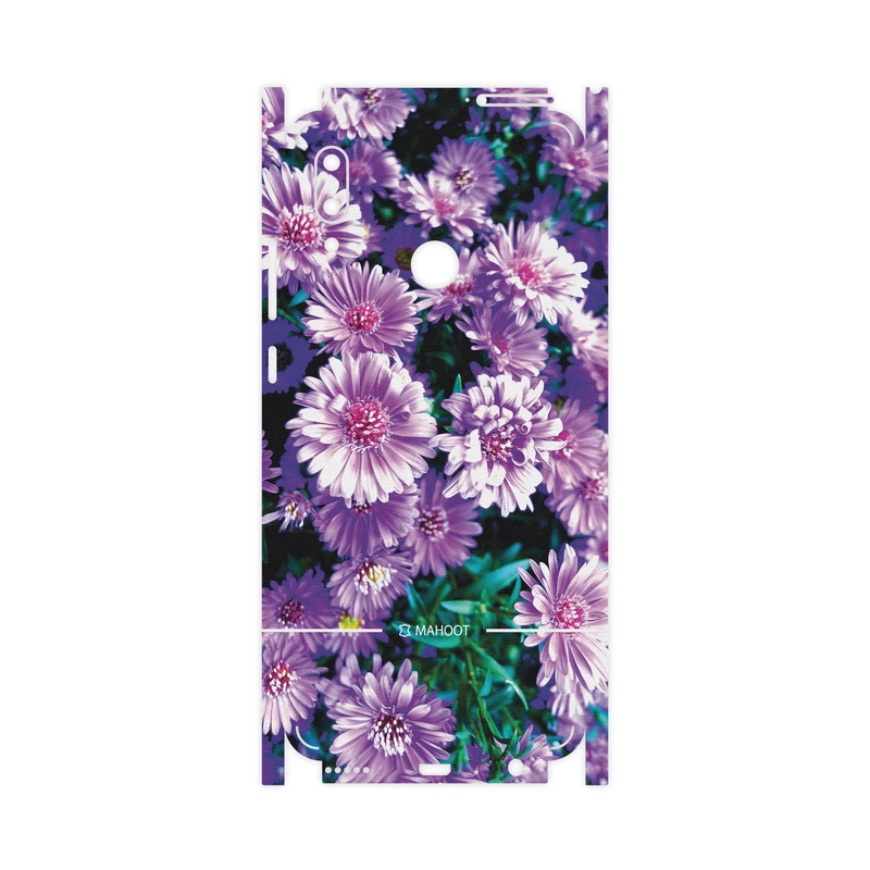 برچسب پوششی ماهوت مدل Purple-Flower-FullSkin مناسب برای گوشی موبایل هوآوی P Smart 2019