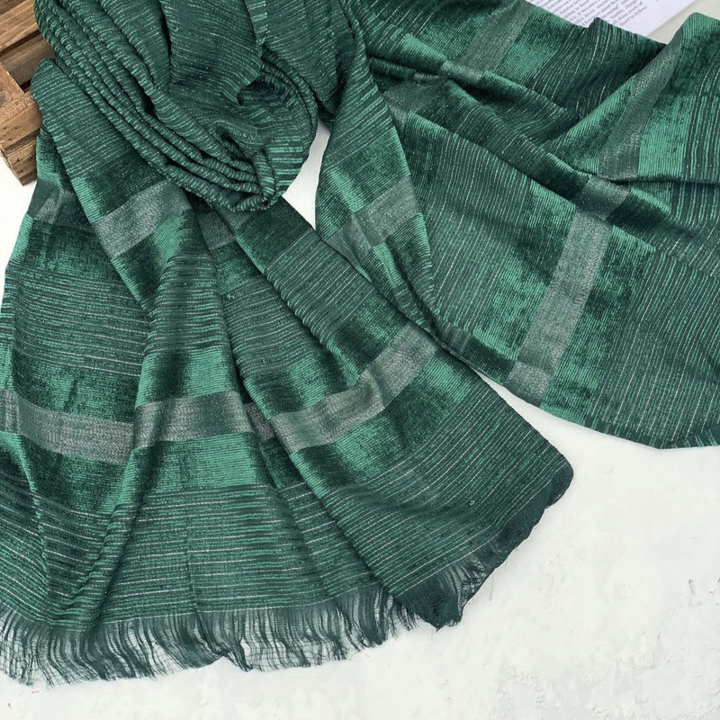 شال زنانه مدل راه راه شاین