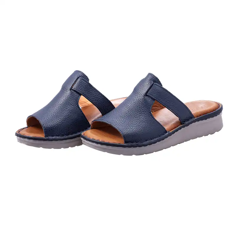 دمپایی زنانه ماکسیم مدل کمند رنگ سرمه ای