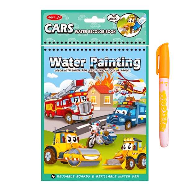  بازی آموزشی رنگ آمیزی مدل CARS Recolor Book کد ZB888-3