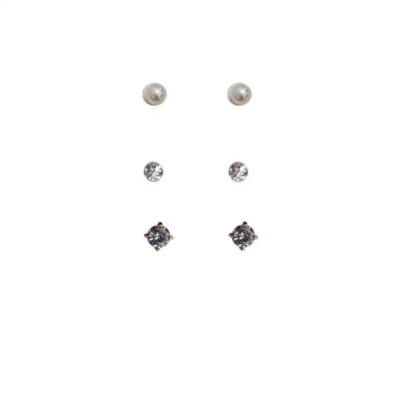 گوشواره زنانه اکسسورایز مدل HB 123 مجموعه 3 عددی