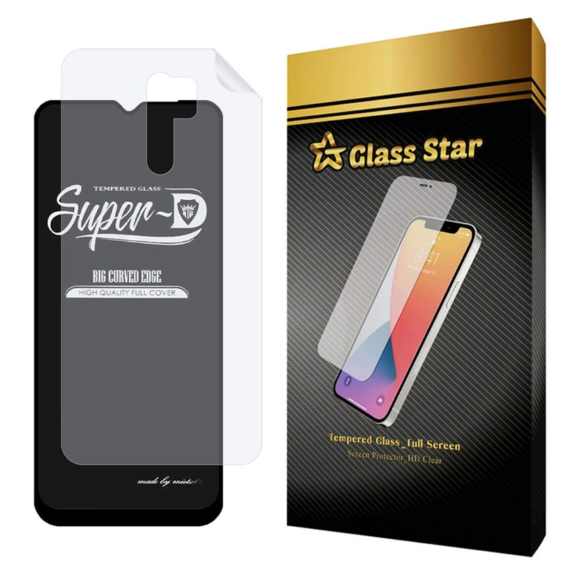 محافظ صفحه نمایش گلس استار مدل 2SN مناسب برای گوشی موبایل شیائومی Redmi 9 به همراه محافظ پشت گوشی