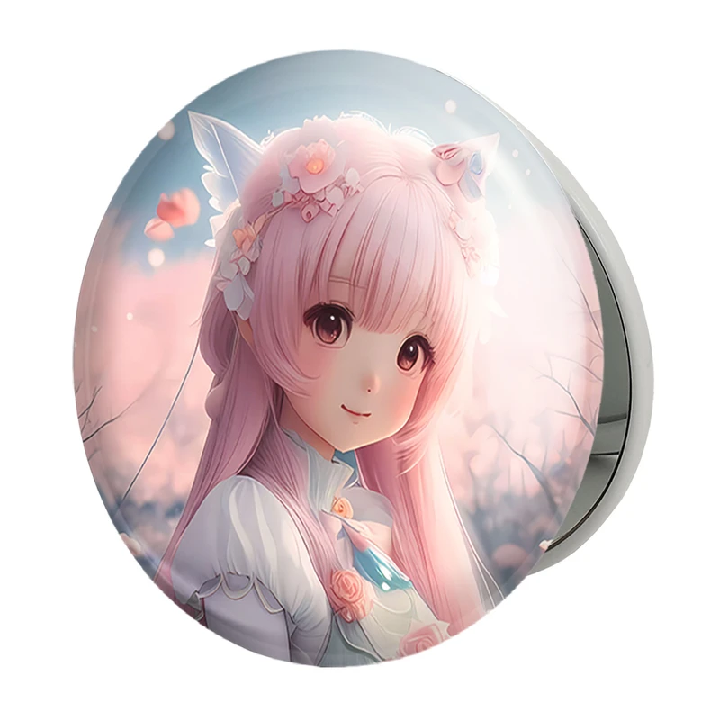 آینه جیبی خندالو طرح دخترانه (Girlish) مدل تاشو کد 36900