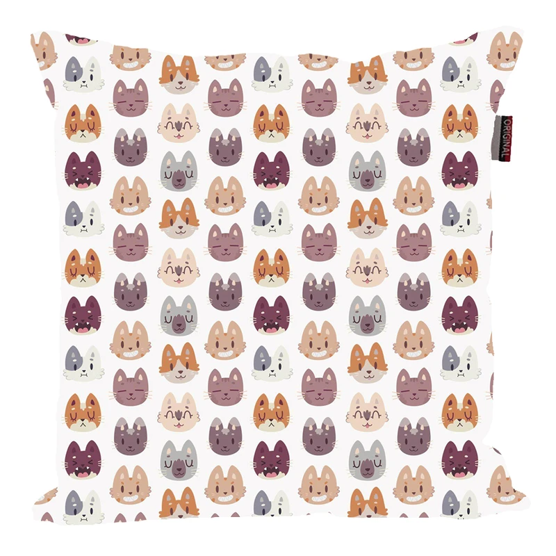 کوسن مدل چاپ گربه کیوت کد KO411