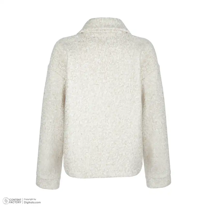 کت زنانه ژیار مدل دوجیب رنگ کرم