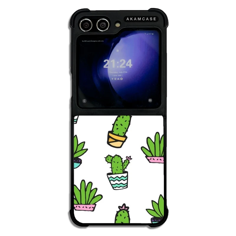 کاور آکام مدل AMC-WSGZFLIP5-CACTUS-24 مناسب برای گوشی موبایل سامسونگ Galaxy Z Flip 5