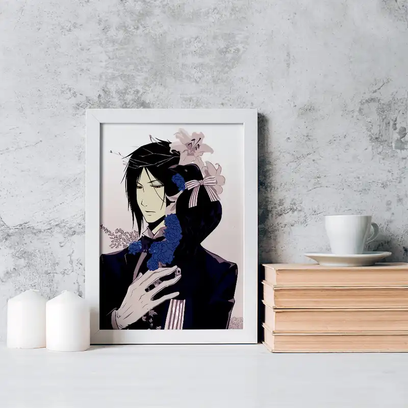 تابلو خندالو مدل سباستین انیمه خادم سیاه کد 16338