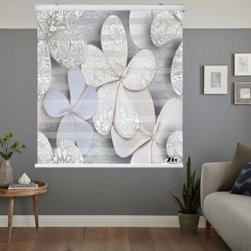 پرده زبرا زیو کد 3D1171 سایز 150x150 سانتی متر