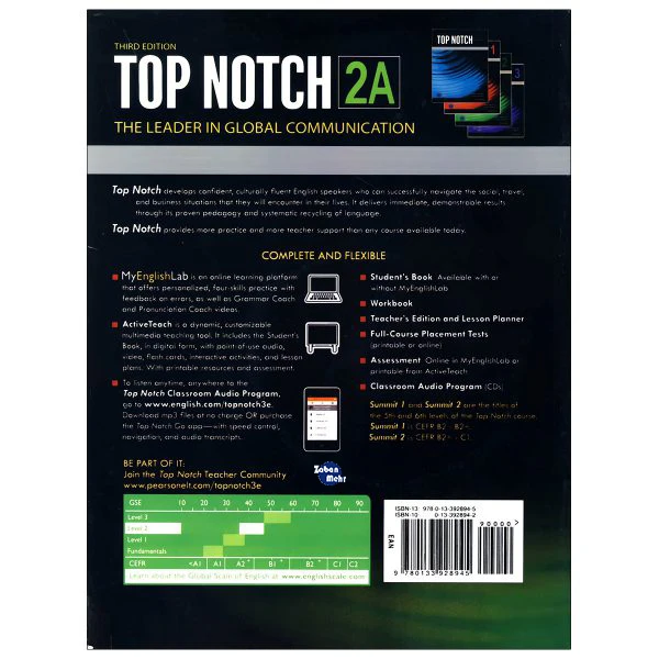 کتاب top notch 2a اثر JOAN SASLOW &amp; ALLEN ASCHER انتشارات زبان مهر  عکس شماره 3