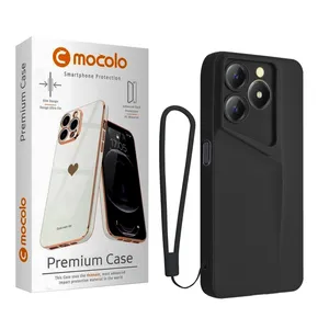 کاور موکولو مدل Porsche Design Strap مناسب برای گوشی موبایل ریلمی Note 60X/ Note 60 به همراه بند آویز