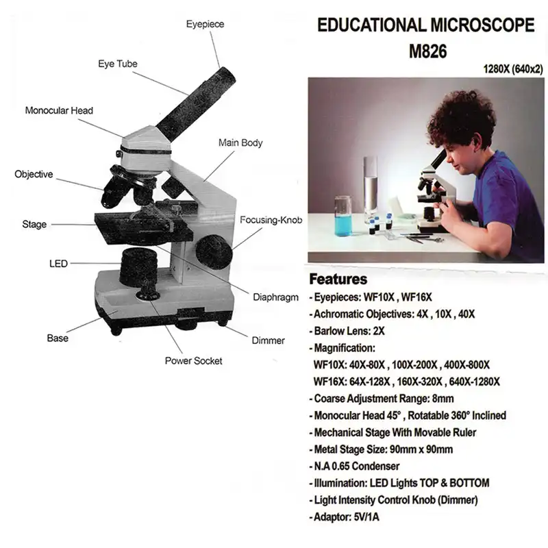 میکروسکوپ مدیک مدل M826