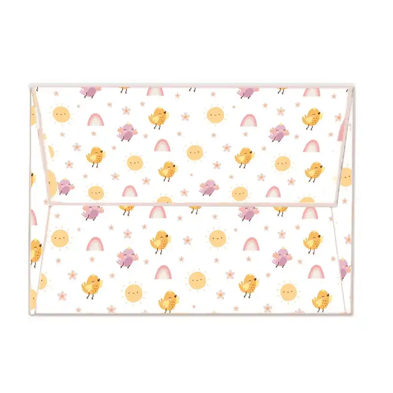 پاکت سکه مدل فانتزی طرح جوجه و خورشید مجموعه 10 عددی