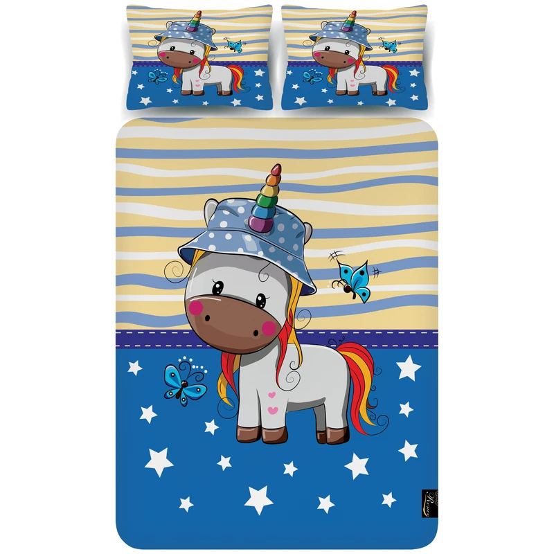 سرویس ملحفه رنس مدل BB1-10619 یک نفره 3 تکه