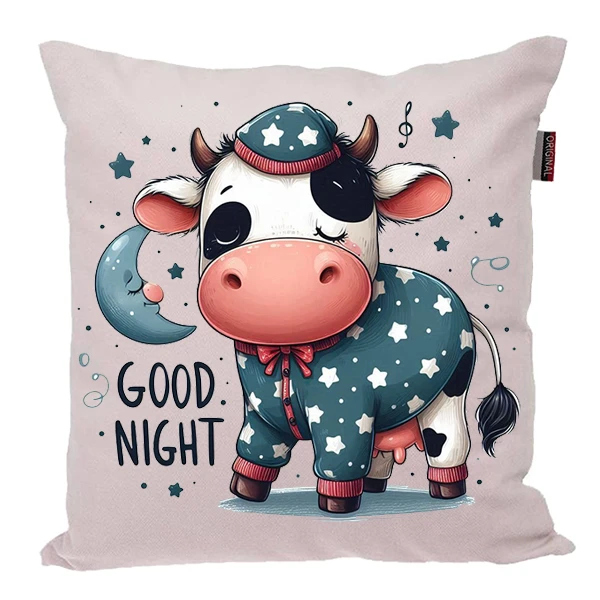 کوسن پاد آفرین مدل عروسکی طرح شب بخیر Good Night کد PK30593