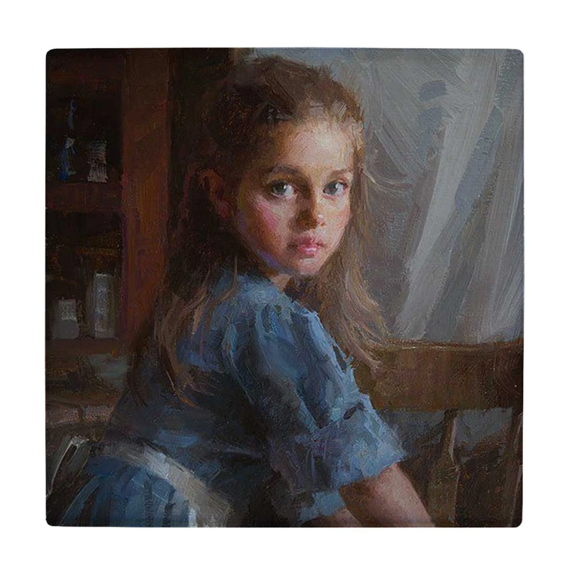 زیر لیوانی  طرح نقاشی دختر بچه کد    5862916_4376