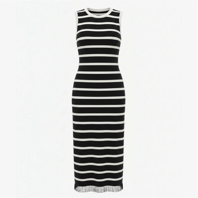 پیراهن یقه گرد زنانه مدل ماکسی