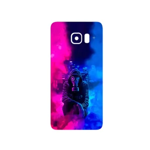 MAHOOT Smoke Rainbow Digital Art 2 Cover Sticker for Samsung Galaxy S6 Edge Plus