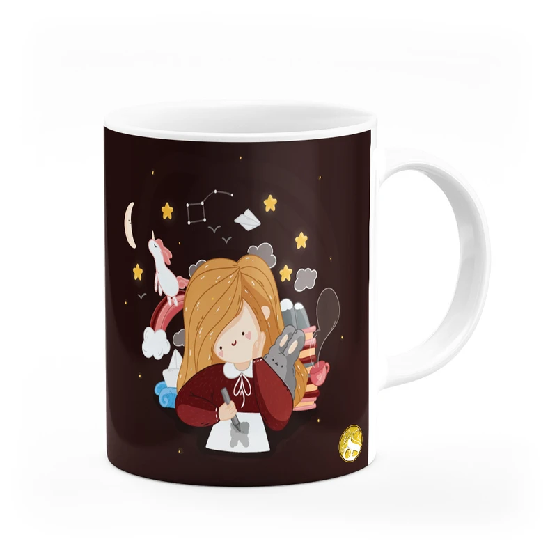 ماگ هومرو طرح یونیکورن اسب تک شاخ مدل MG9551