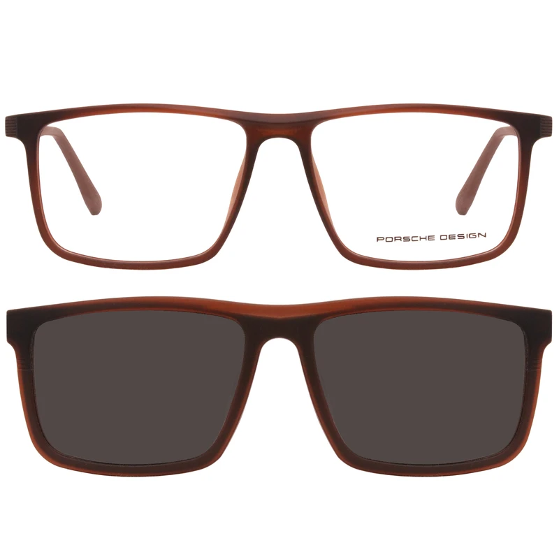 فریم عینک طبی پورش دیزاین مدل H02C8 Light Edition همراه با کاور آفتابی