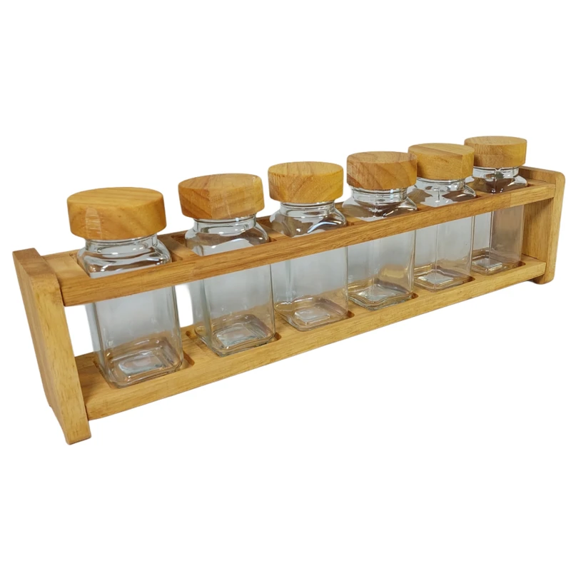 جای ادویه 6 پارچه مدل مکارتی کد Line6 به همراه استند