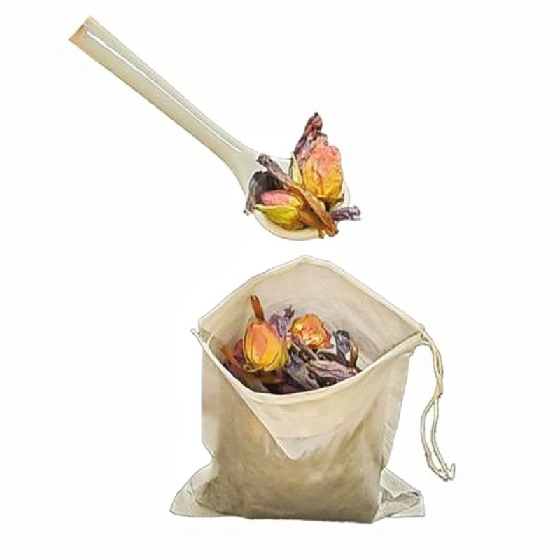 فیلتر چای و دمنوش مان دی مدل نخ دار بسته 100 عددی