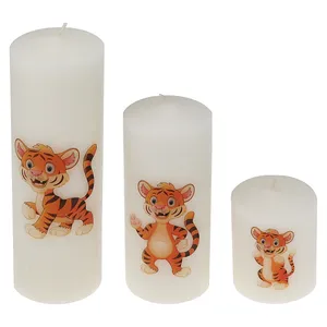 شمع مدل ببر مجموعه 3عددی