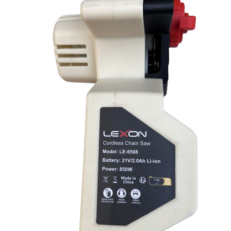 اره زنجیری شارژی لکسون مدلLE-6508 اره زنجیری شارژی لکسون مدلLE-6508