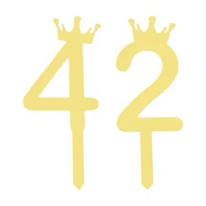 تاپر کیک هانستو مدل عدد 42 کد TPN42 مجموعه 2 عددی