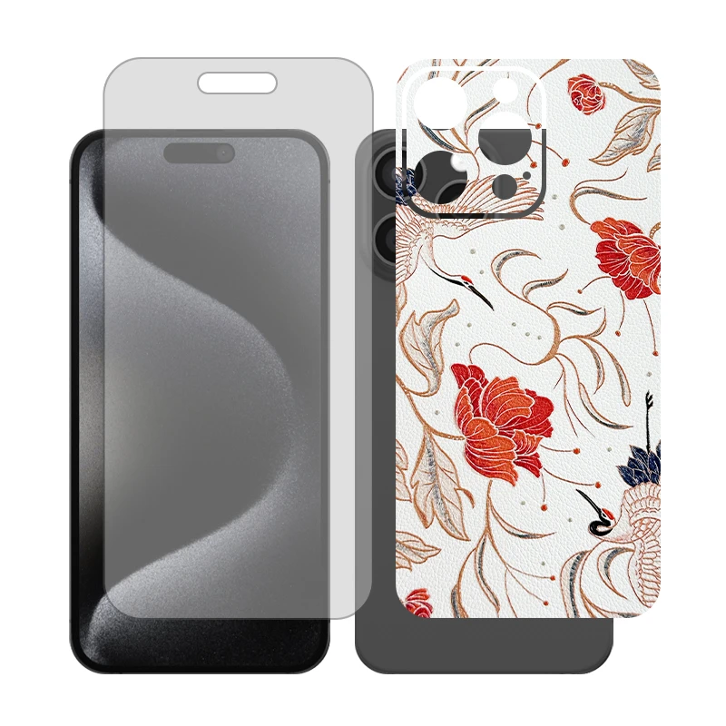 محافظ صفحه نمایش مات گلس مدل Together مناسب برای گوشی موبایل اپل iPhone 15 Pro Max به همراه برچسب پوششی پشت گوشی