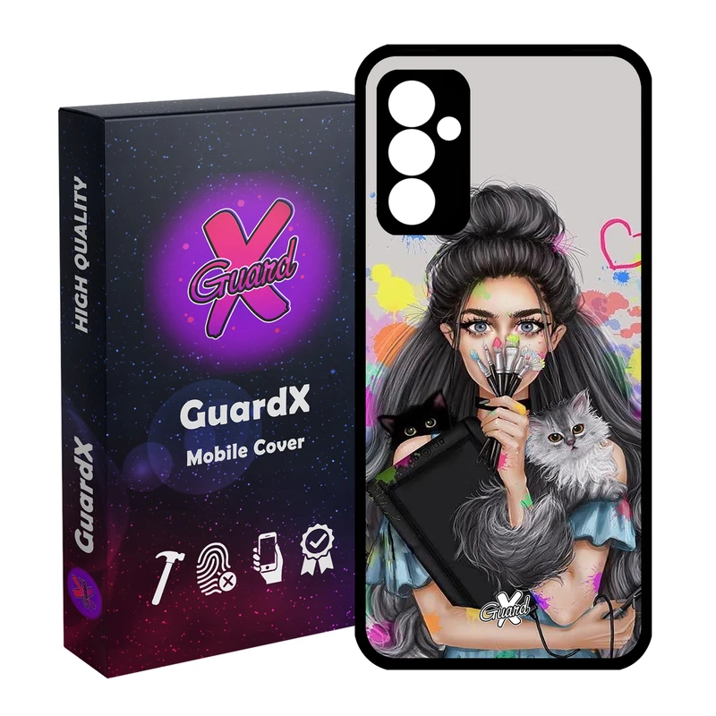 کاور گارد ایکس طرح Girl مدل Glass10386 مناسب برای گوشی موبایل سامسونگ Galaxy A15 4G / A15 5G