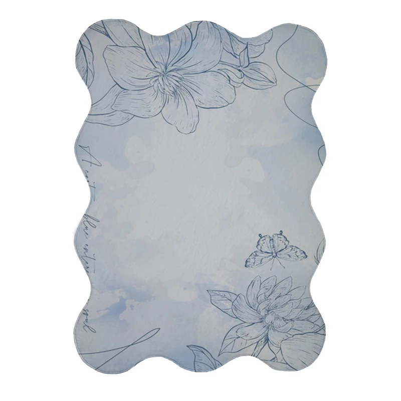 پادری مدل دالبر طرح گل کد 8064 سایز 80x110 سانتی متر 