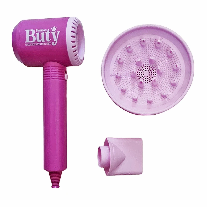 ست اسباب بازی لوازم آرایشی مدل سشوار طرح hair salon مجموعه 3 عددی