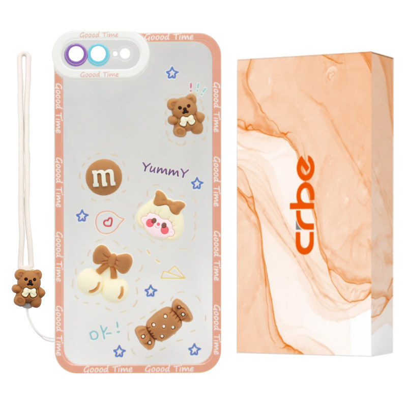 کاور کربی مدل Biscuit2 مناسب برای گوشی موبایل اپل iPhone 7 Plus / 8 Plus به همراه بند آویز