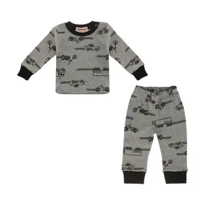 ست تی شرت و شلوار نوزادی پسرانه آدمک مدل 2171207-93