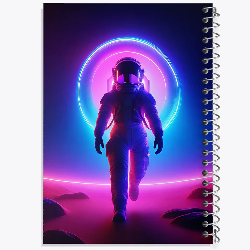 دفتر شطرنجی 50 برگ خندالو طرح فضانورد کد N3326