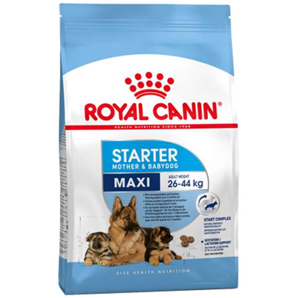 غذا خشک سگ رویال کنین مدل maxi starter وزن 15 کیلوگرم