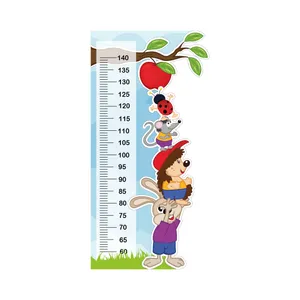 استیکر دیواری کودک تُکتم مدل اندازه گیری قد طرح دوستی