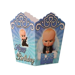 ظرف پاپ کورن مدل بچه رئیس بسته 10 عددی