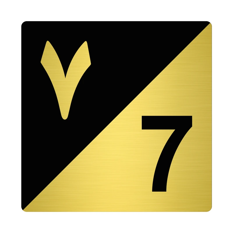 تابلو نشانگر مستر راد طرح پلاک واحد شماره 7 کد TR.BG 07
