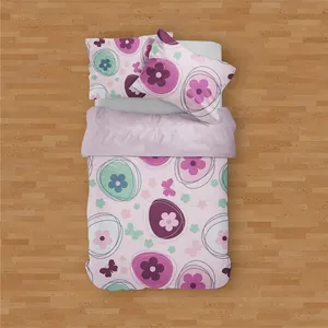 سرویس روتختی مدوپد طرح بذر گل مدل PAT00237 یک نفره 4 تکه