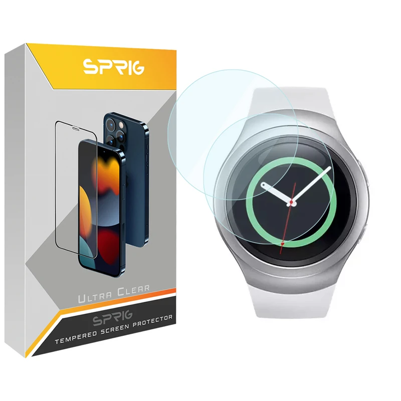 محافظ صفحه نمایش  اسپریگ مدل SPG مناسب برای ساعت هوشمند سامسونگ Galaxy Gear S2 بسته دو عددی