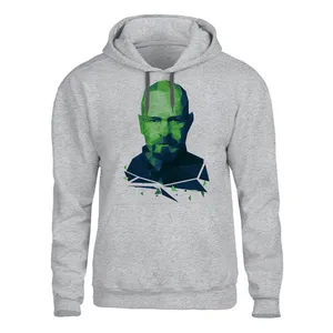 هودی مردانه مدل barking bad  کد SH64 رنگ طوسی