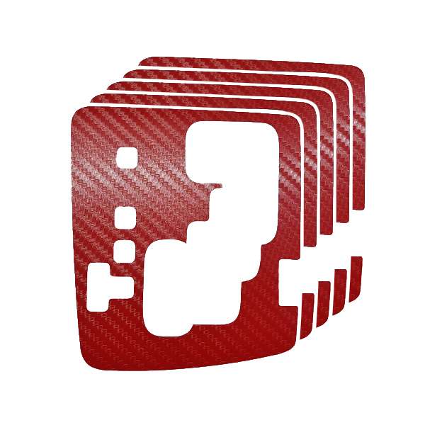 برچسب لیور دنده اتوماتیک خودرو کد 10573R مناسب برای مزدا 3 نیو بسته 5 عددی