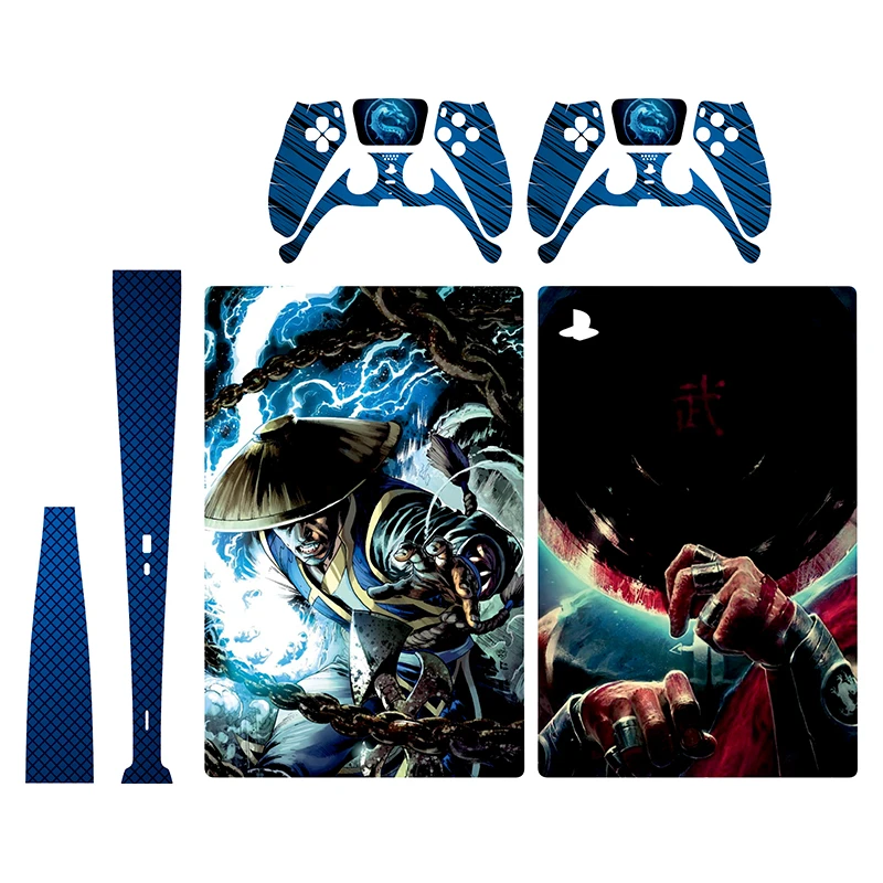   برچسب کنسول بازی پلی استیش 5 دیجیتال توییجین وموییجین مدل mortal kombat 5 مجموعه 6 عددی