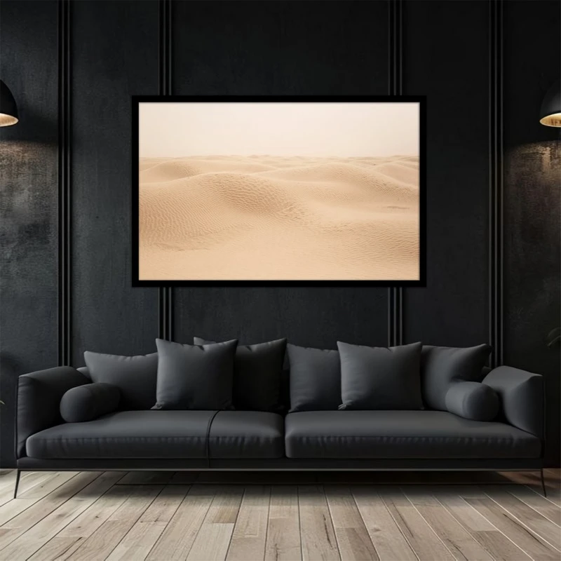 تابلو بکلیت طرح منظره تپه شنی  صحرا و کویر مدل B-bu5047