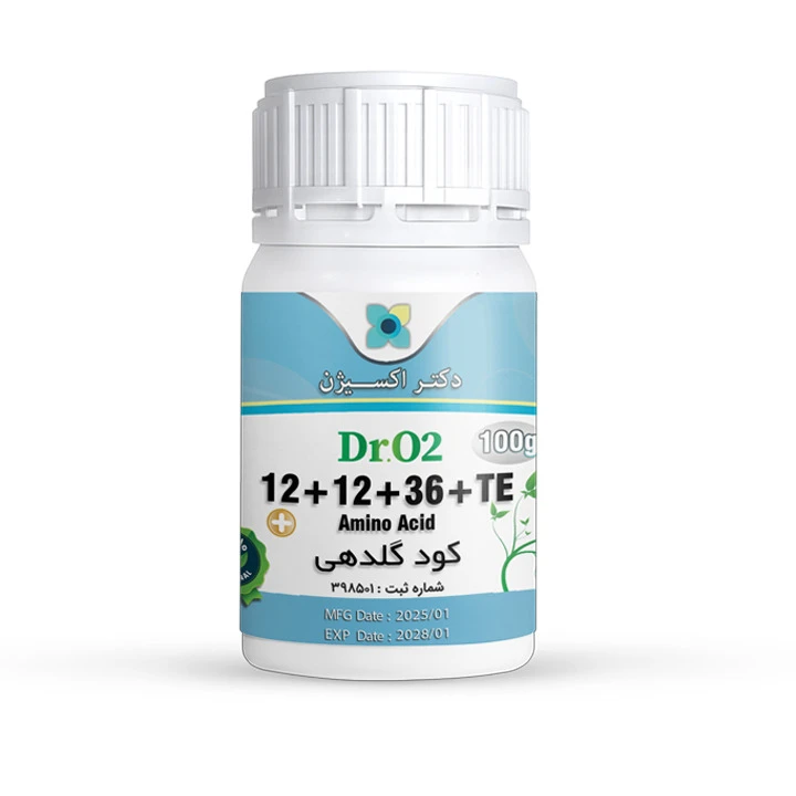 کود NPK 12 12 36 دکتر اکسیژن  مدل قوطی  وزن 100 گرم